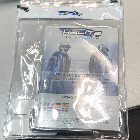 Helite Airbag Zip’In 2 Equestrian Safety Vest Black Size ST - Picture 2 of 7